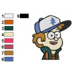 Gravity Falls Dipper Pines 01 Embroidery Design